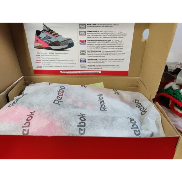 Reebok Nano X1 Adventure Work Gray Pink Athletic Shoes - Picture 13 of 13